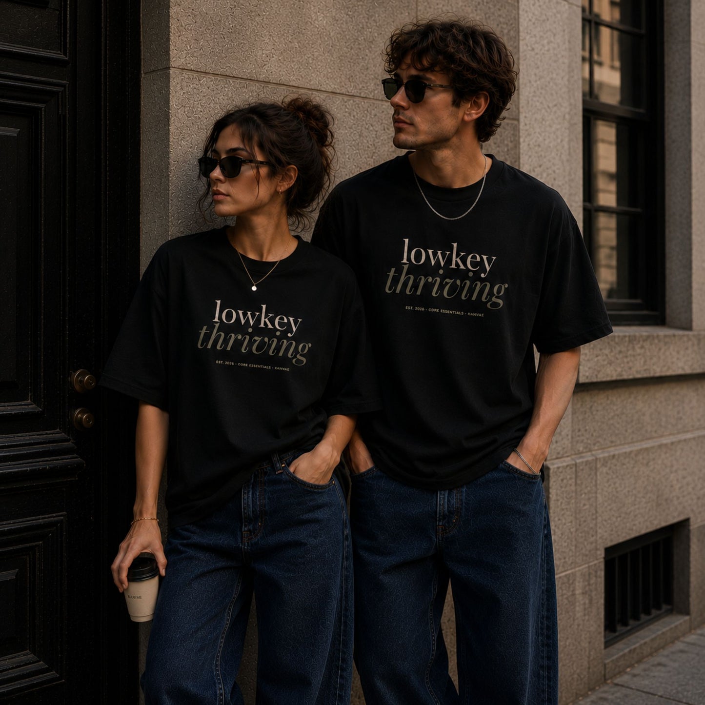 black couple front