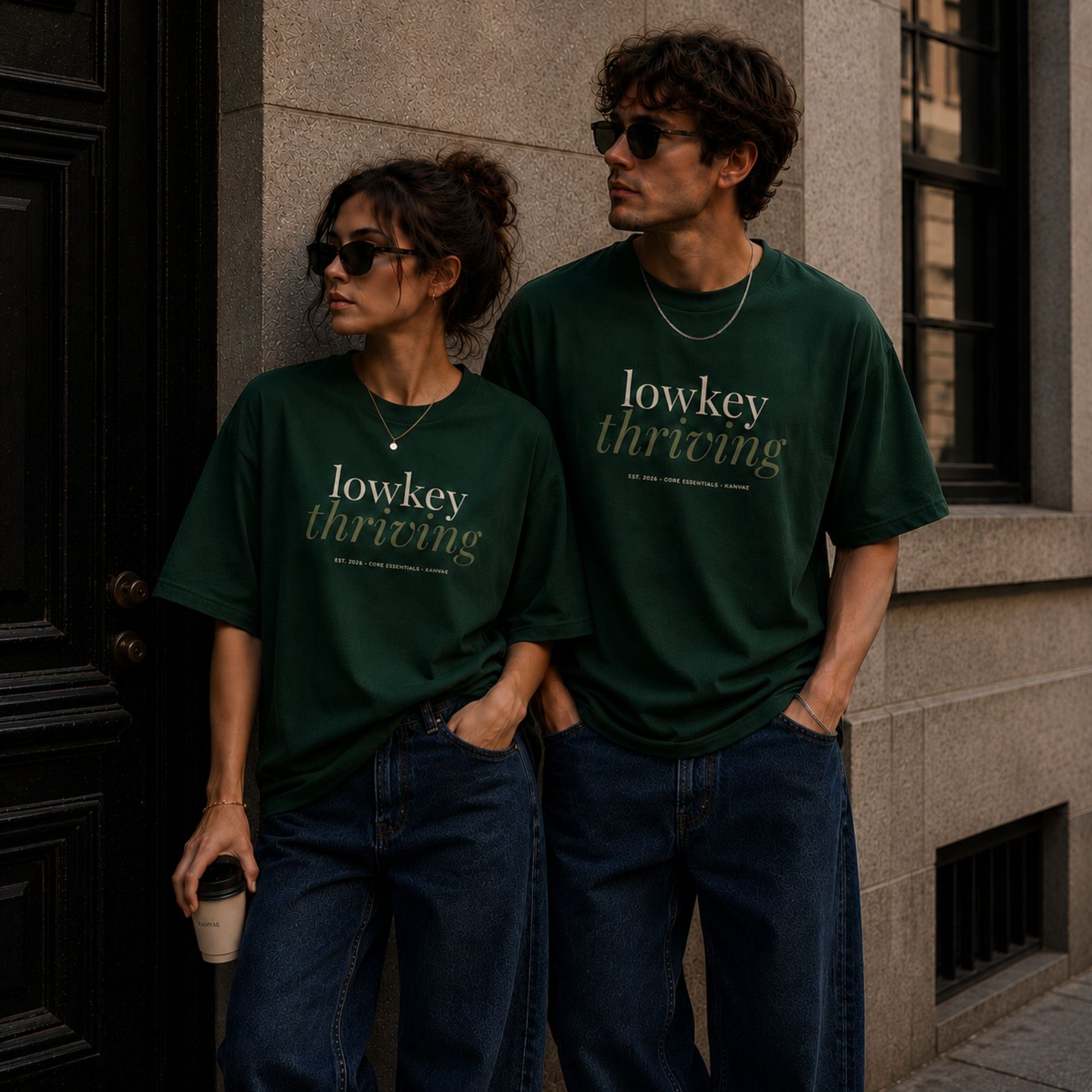 bottle green couple front