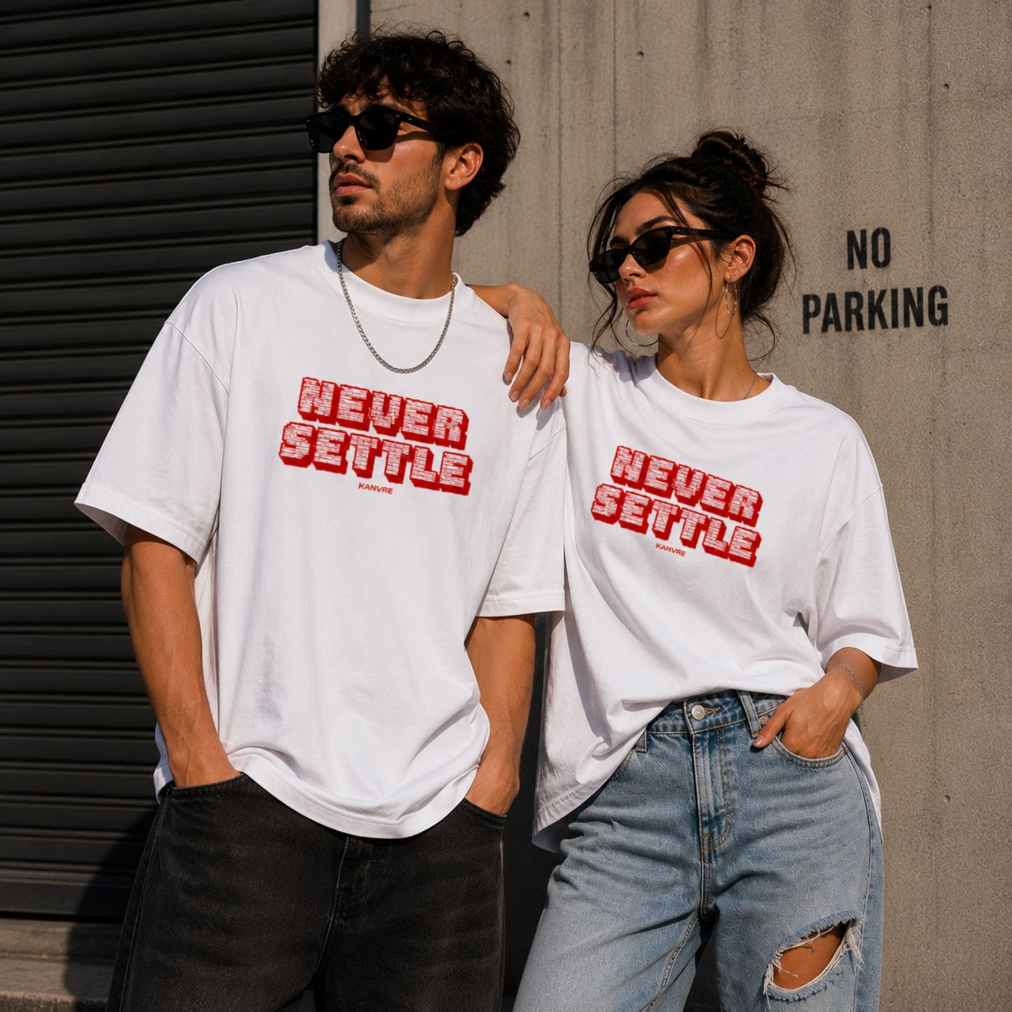 white couple mockup